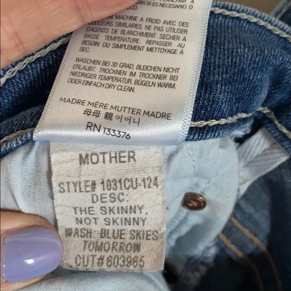 Mother jeans size 27 skinny not skinny - Picture 7 of 8